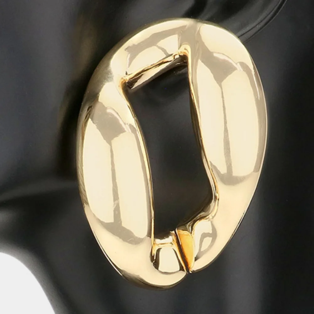 Gold Hoop Earrings 2.5